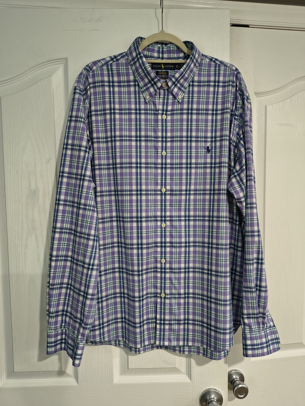 Ralph Lauren Men's Performance Classic Fit Long Sleeve Button-Down Shirt